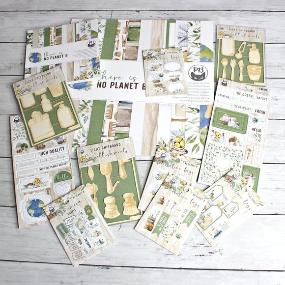 P13 Scrapbook Cardstock Paper Pads Chipboard Tags Embellishmentd - Picture 1 of 16